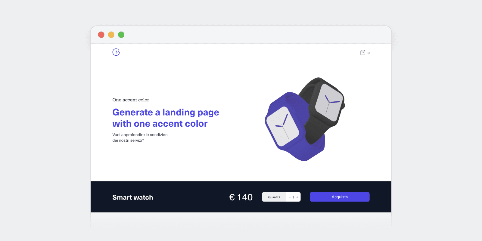 Landing page ecommerce