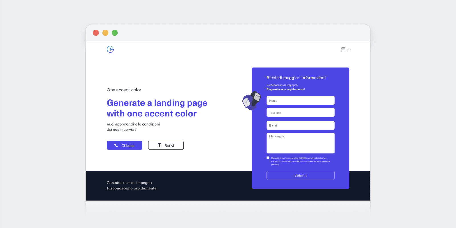 Landing page